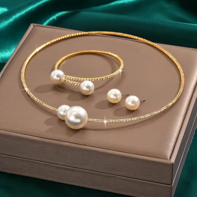 3-Piece Sparkling Bridal Set