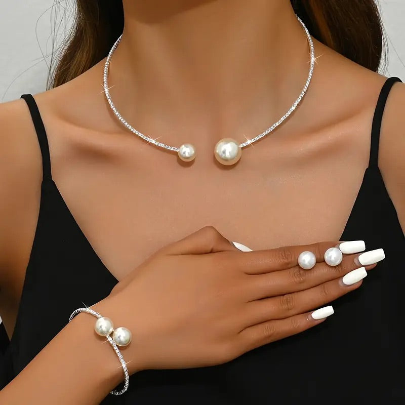 3-Piece Sparkling Bridal Set