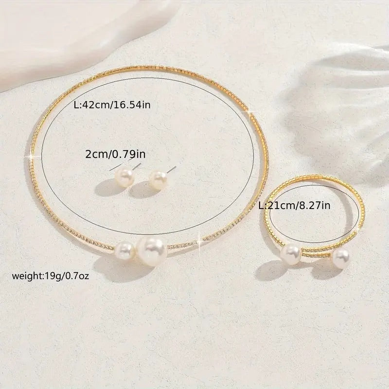 3-Piece Sparkling Bridal Set